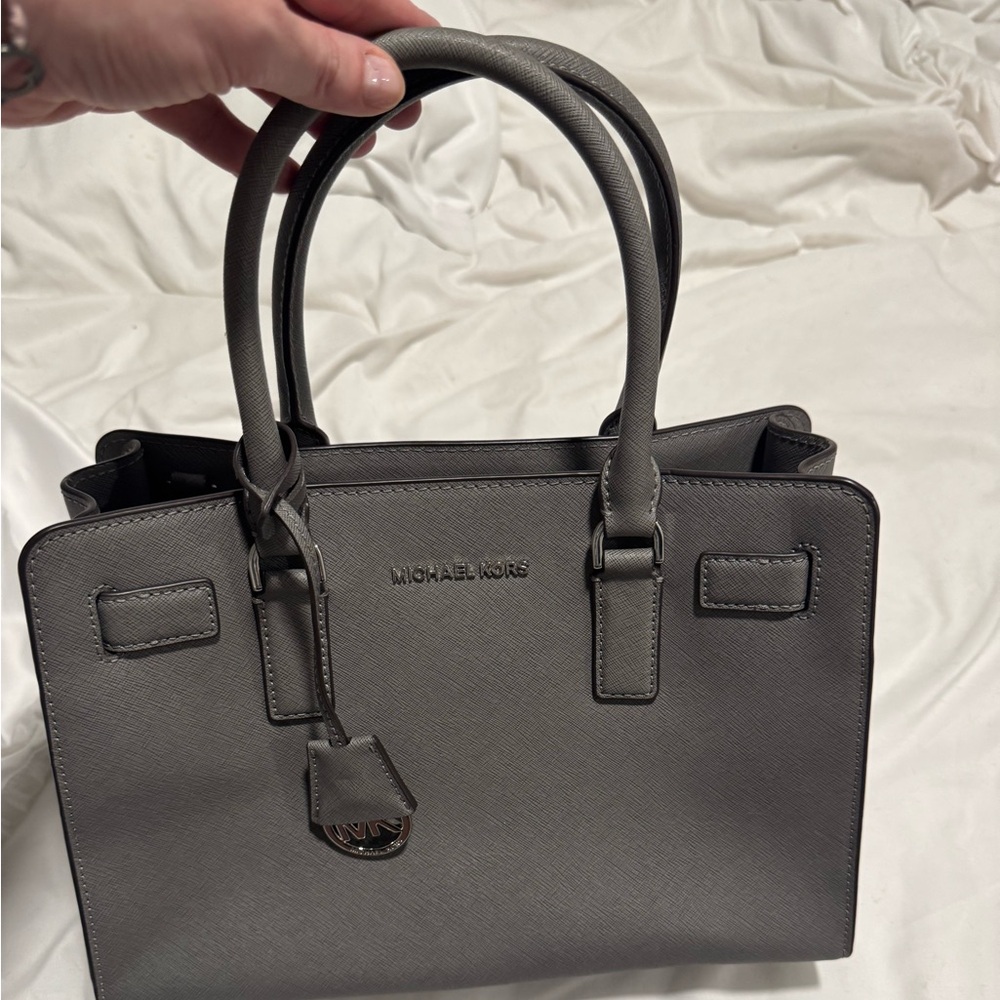 Gray Michael Kors handbag
